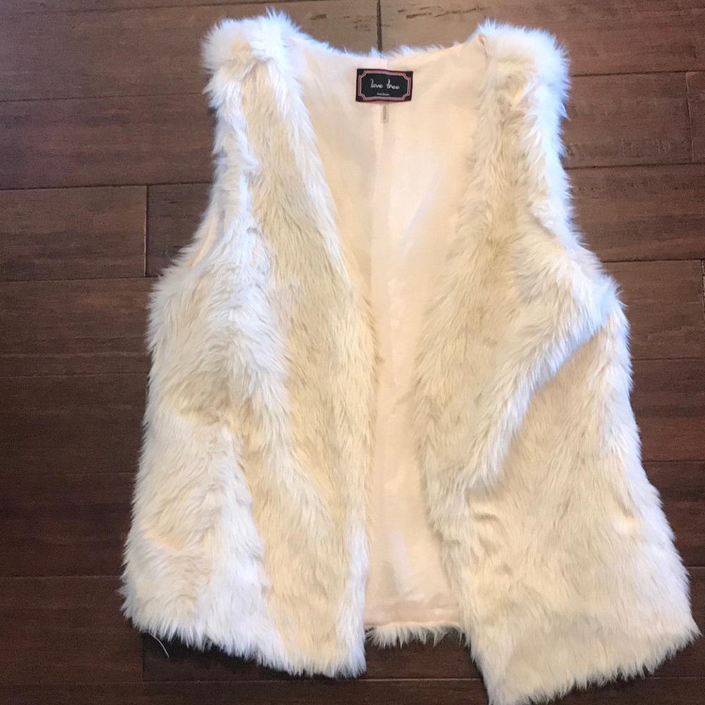 White Fur Vest